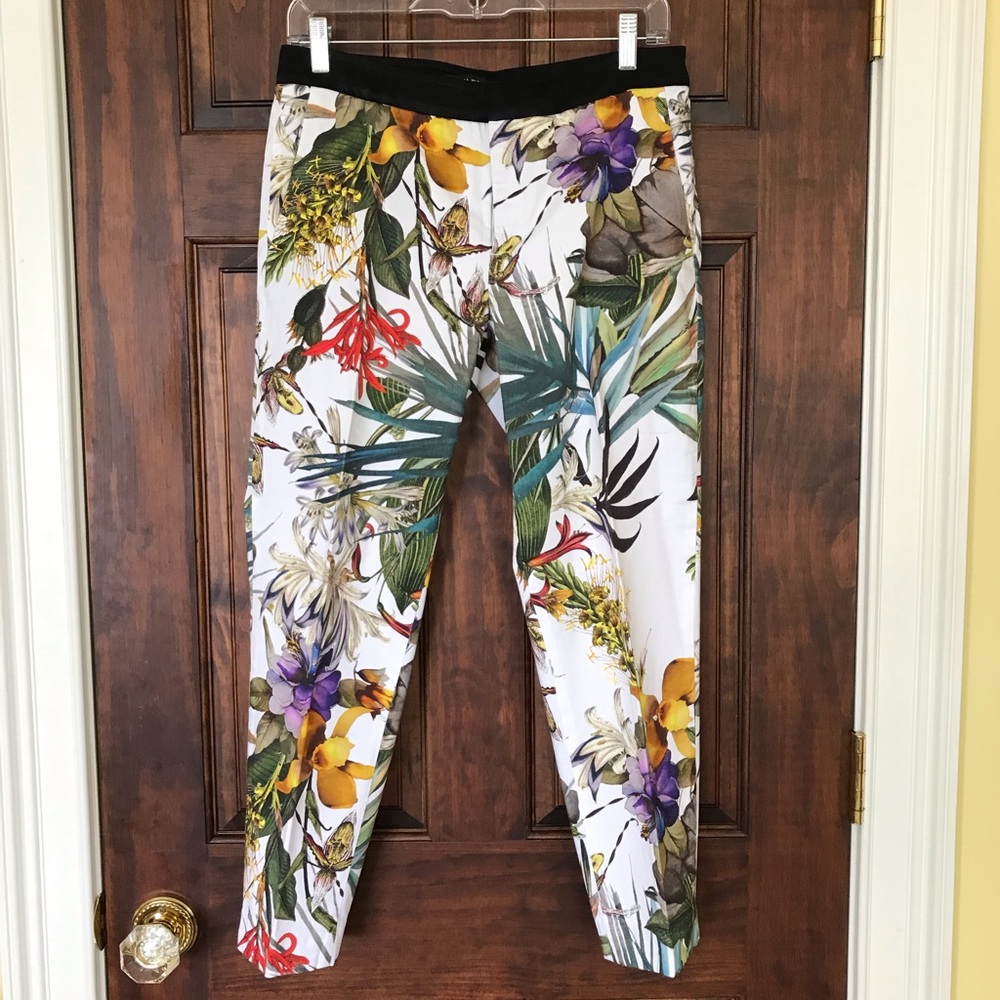 Botanical Print Pants